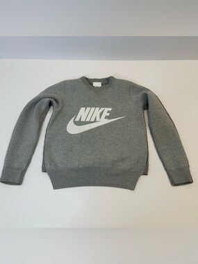 Nike x Sacái Grey Logo Crewneck Sweater/sweatshirt ❤️